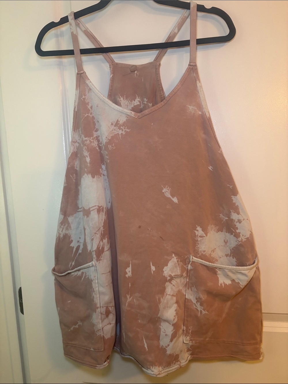 FP Movement by Free People Hot Shot Dusty Rose Tie-Dye Mini Dress- Oil stain!
